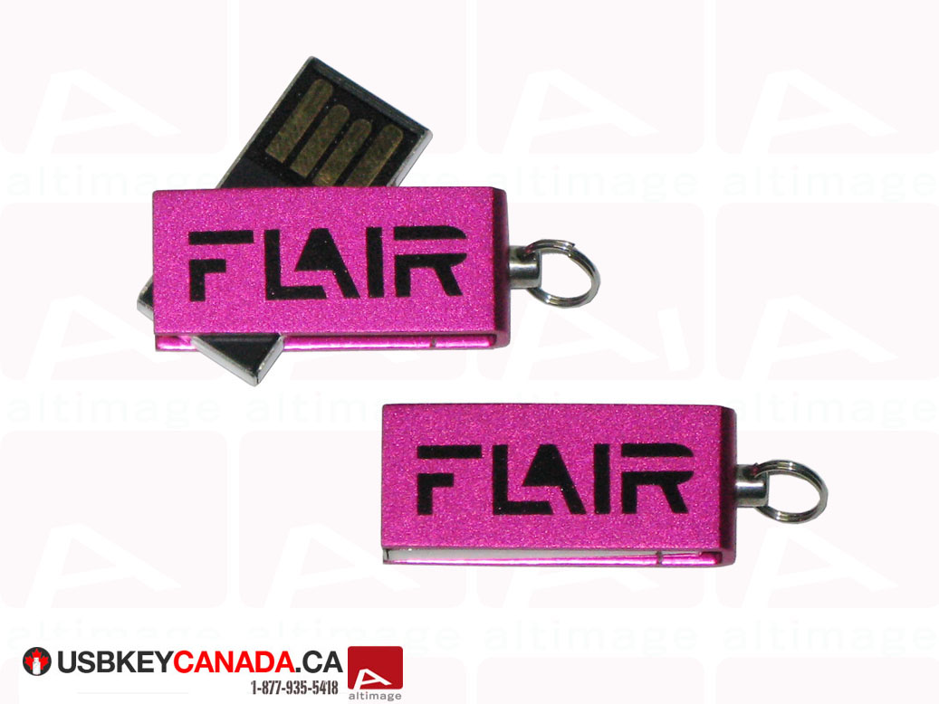 Custom pink metal usb key