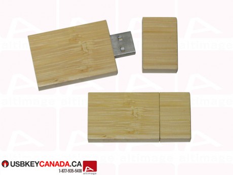 Custom rectangle wood USB Key