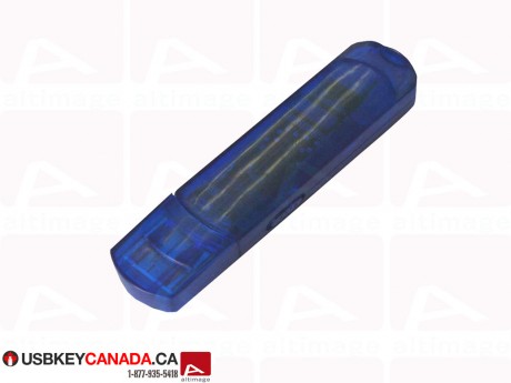 Custom transparent blue Flash Drive