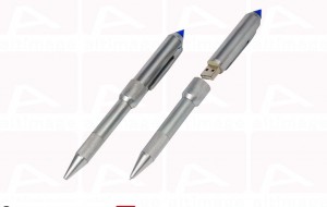 Custom usb key silver pen