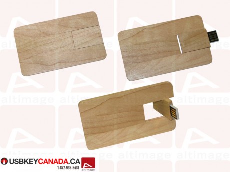 Custom usb card wood