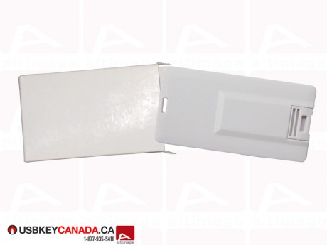 Custom plastic white Flash Drive