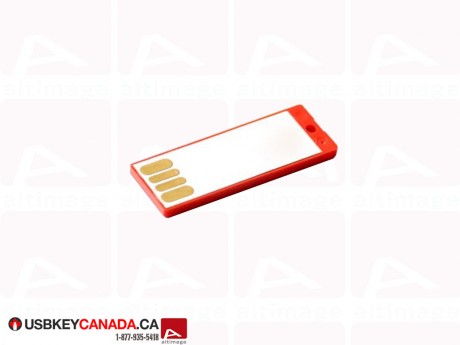 Custom mini USB Key red and white