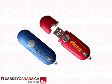 Custom red or blue USB Key