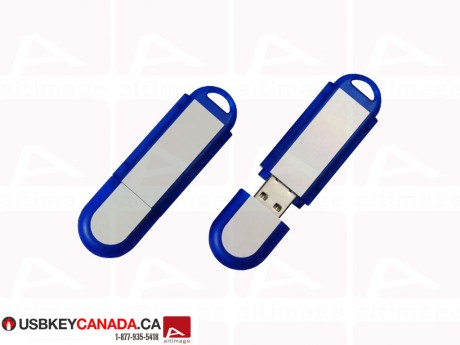 Custom USB Key silver and blue