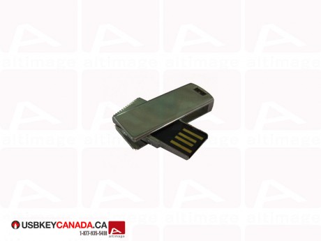 Custom mini USB Key metallic